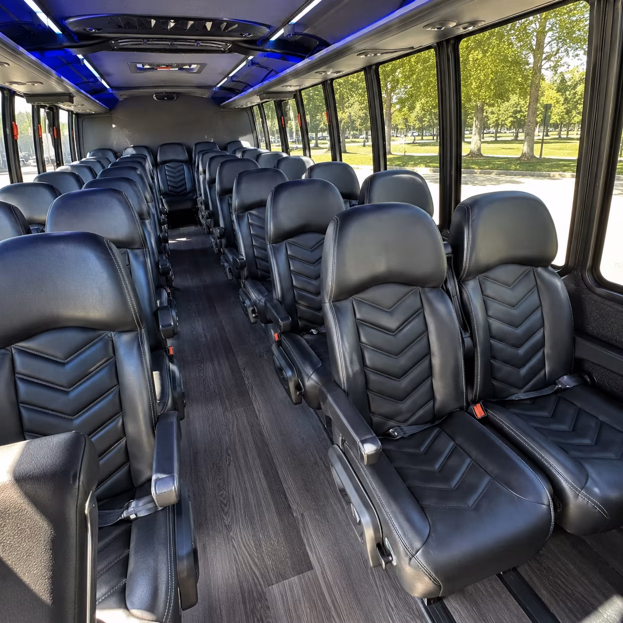 woodbridge sporting event transportation onboard seating