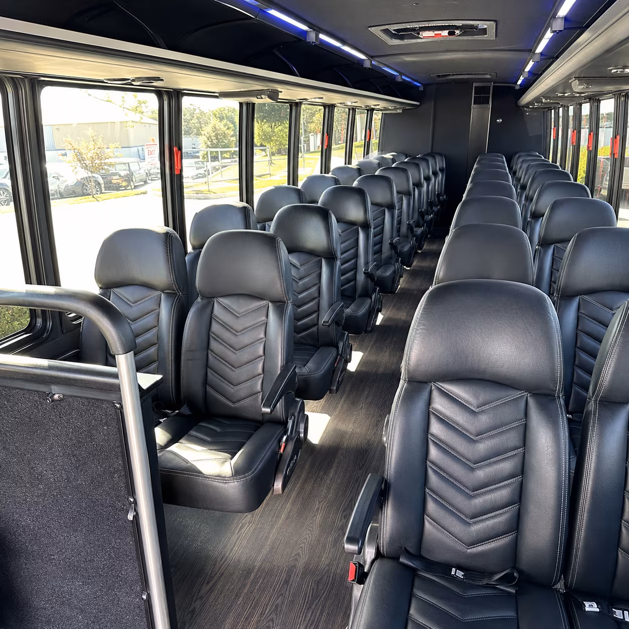 woodbridge wedding transportation onboard seating